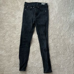 Rag & bone high rise skinny ankle Jean